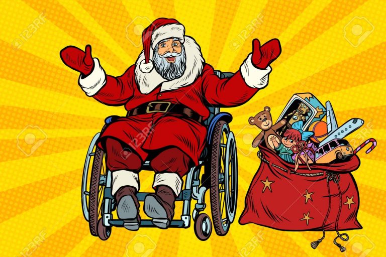 Santa Claus in a Wheelchair