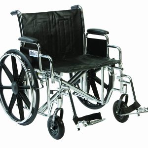 Manual Heavy Duty Wheelchair with Elevating Footrests