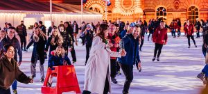 People skating at Somerset House