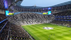 View from the south stand of Tottenham Hotspur Stadium