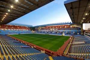 view of the seats at Villa Park when empty