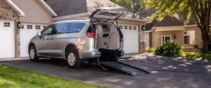 WAV parked in a driveway